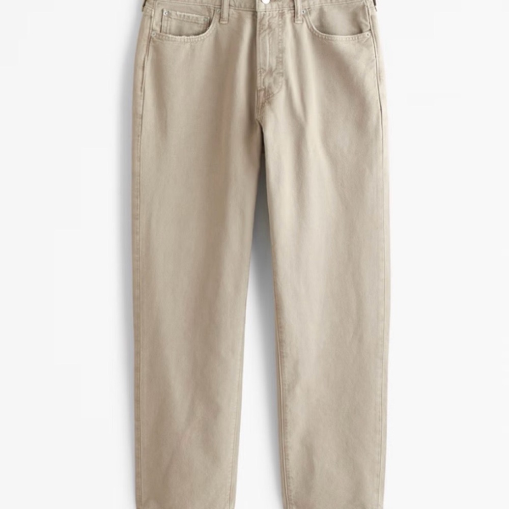 Men's loose Abercrombie Beige Jeans